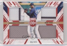 2019 Panini Elite Extra Edition Triple Silhouettes Red 6/49 Domingo Acevedo 0c6