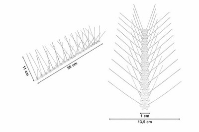 Taubenabwehr 5 Meter EDELSTAHL Spikes Vogelabwehr Taubenspikes Vogelschreck