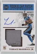 2021 Panini Encased Rookie Cap /50 Terrace Marshall Jr #136 Patch Auto 17j1