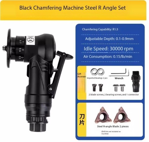Mini Pneumatic Chamfering Machine 45 Degree Portable Metal Trimming Machine - Afbeelding 22 van 25