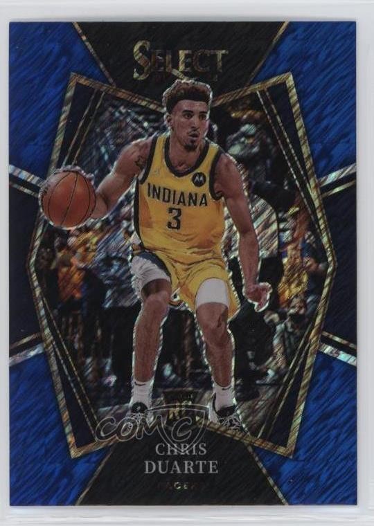 2021 Panini Select Premier Level Blue Shimmer Prizm Chris Duarte #146 Rookie RC
