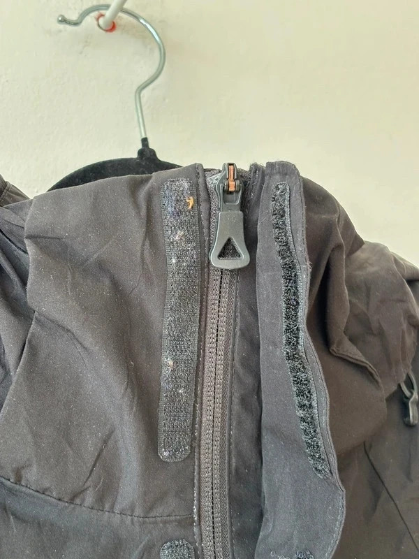 North Face Women's XL Black DryVent Hooded Jacket with Teal Accents image 3