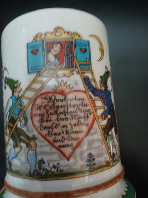 Kurt Hammer Western Germany Shaving Coffee tea Mug Horse Soldier Country 14 Oz