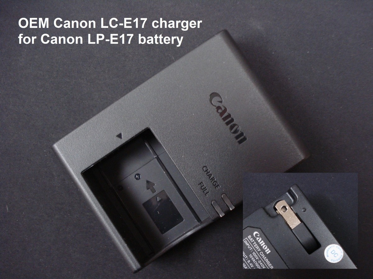 OEM Canon LC-E17 LC-E17E LC-E17C Battery Charger for Canon Kiss X9 
