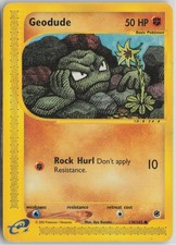 Geodude 110/165 Common Expedition Base Set Pokemon Moderately Played