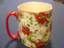 10 Strawberry Street Bella- Poinsetta coffee mug.