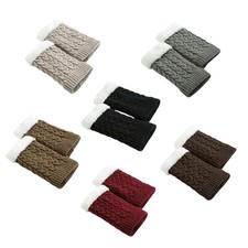 Women Knit Leg Warmers Boot Cuffs Toppers Socks Sweet Short Leg Warmer Boot Sock