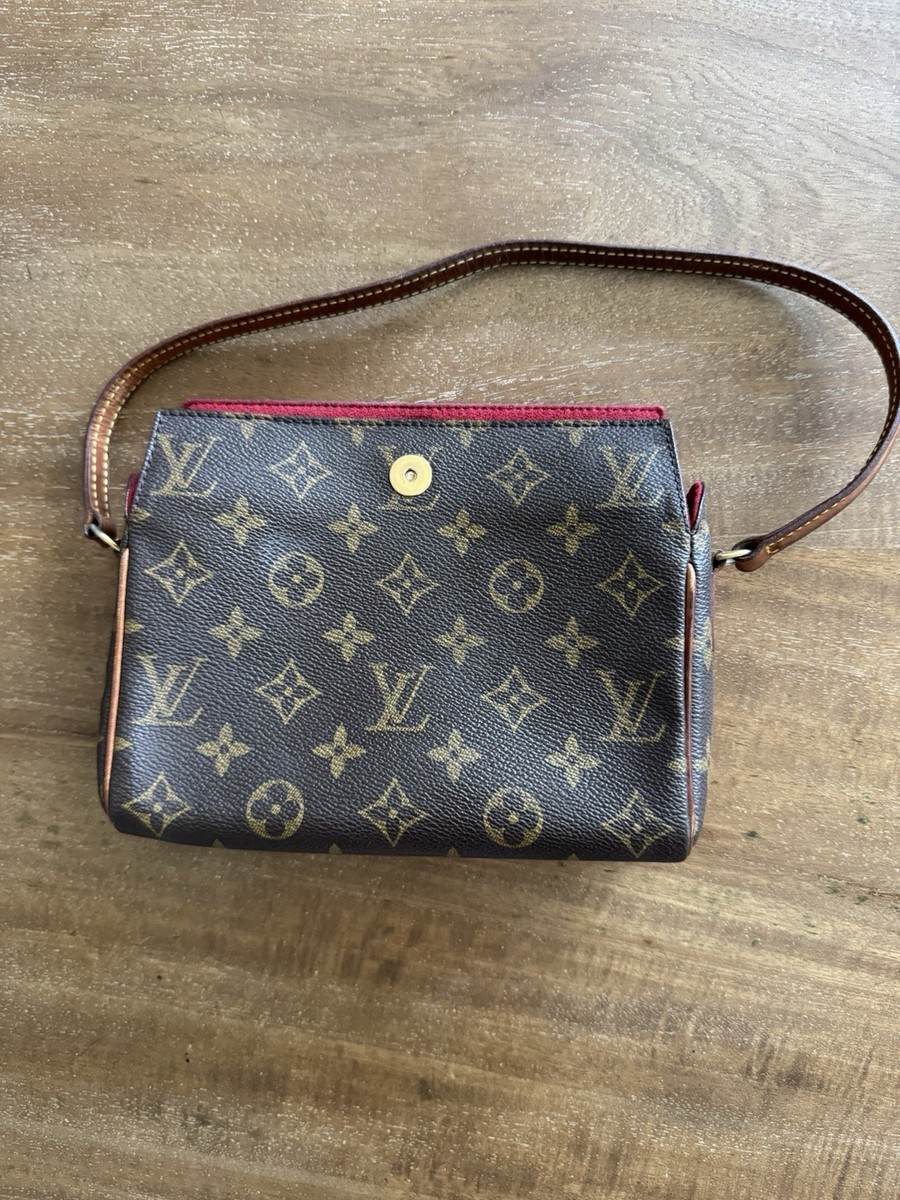 VUITTON バッグ  RECITAL Louis Vuitton Recital Shoulder Bag Brown Leather for sale online