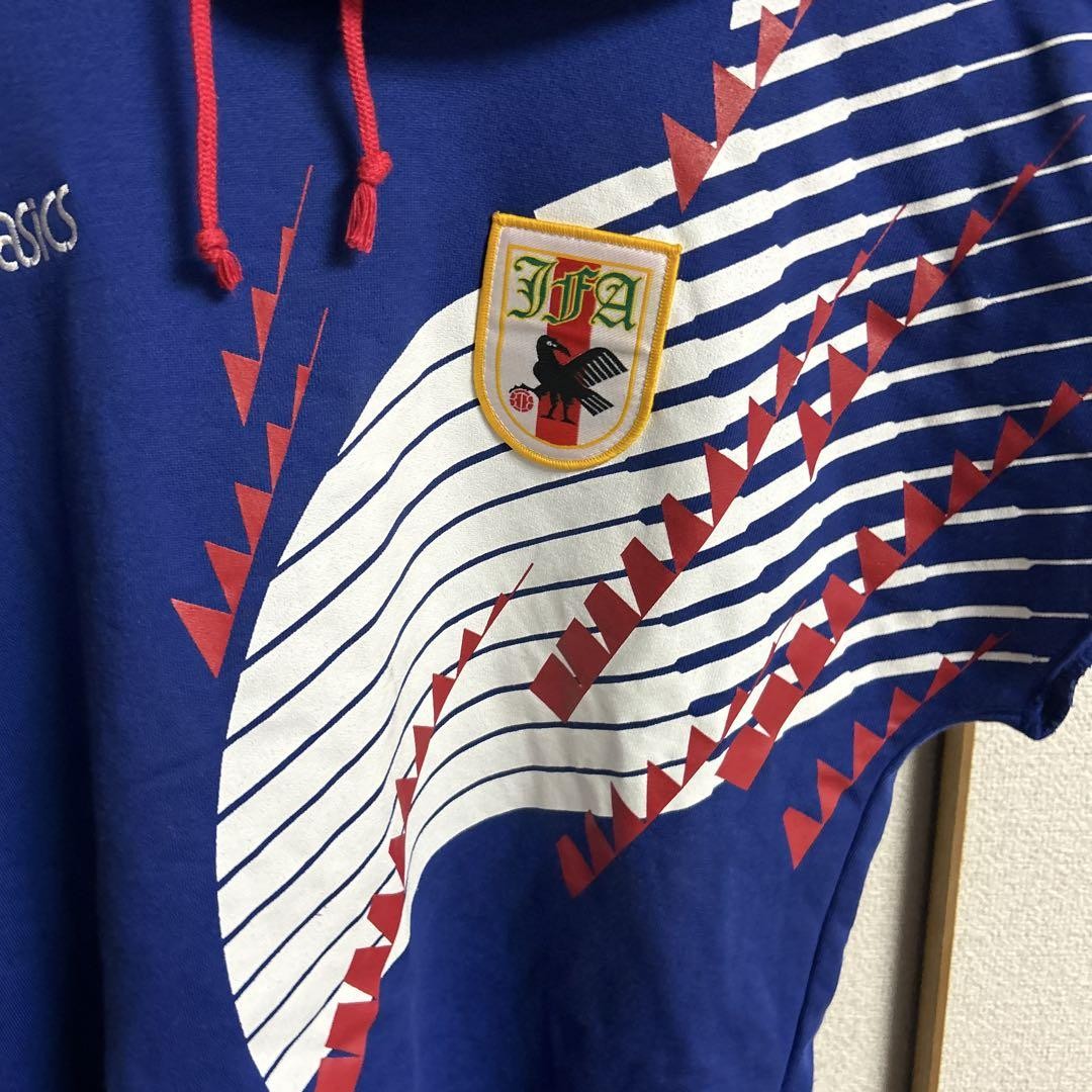 ウェア 90s Asics japan soccer sweat shirt vtg Rare!!! Vintage 90s Asics Japan Football Association JFA Big