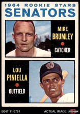1964 Topps #167 Lou Piniella / Mike Brumley Senators RCs RC 3.5 - VG+