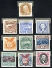 US Stamps # 112 P3-22 P3 Proofs Mint F-VF+VF Rare Complete Set On India Paper