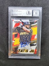 2022 Topps Fire Fernando Tatis Blue Ink On-Card Auto BGS 10