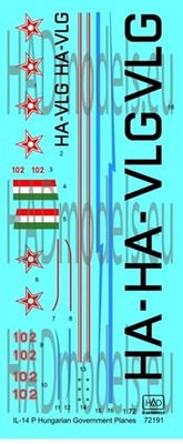 HAD Models HAD72191 - 1/72 IL-14 P Government Plane - Neu