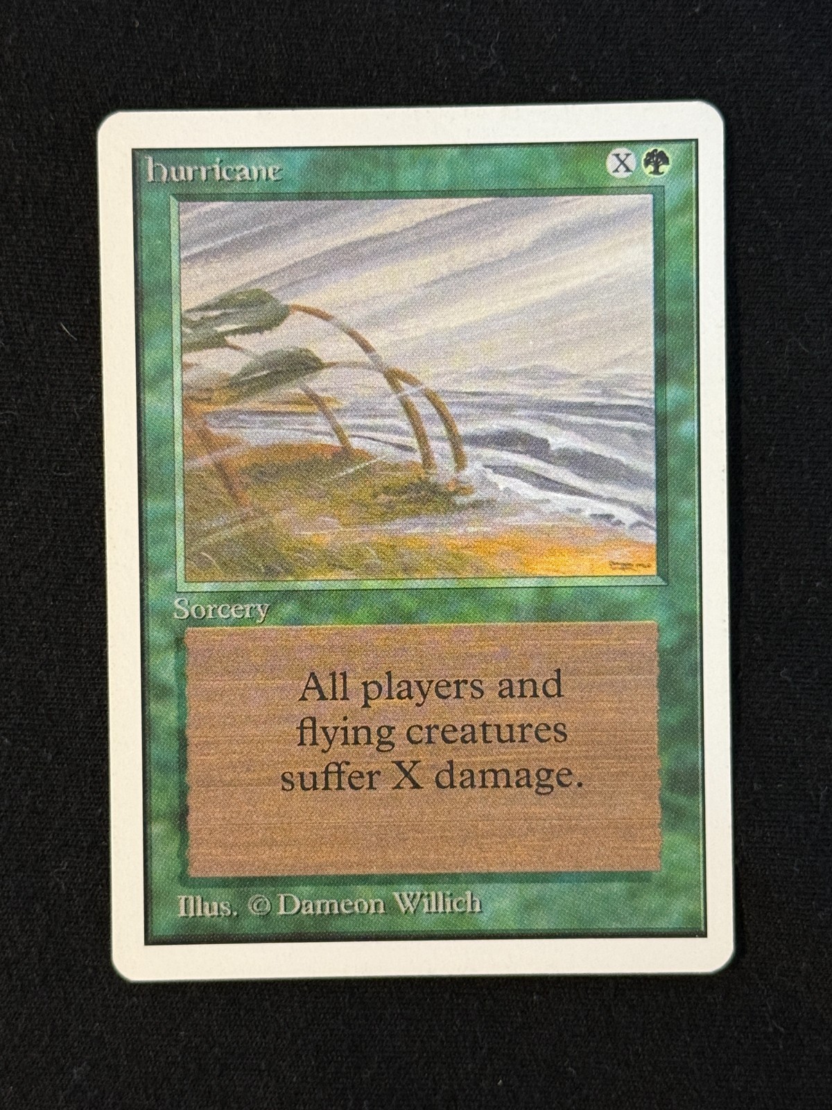 MTG - Hurricane - Unlimited 2nd Edition - 1x LP (Magic: The Gathering)
