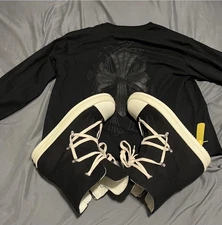 Rick Owens Ramones Lido Canvas Jumbo Lace DRKSHDW Tan Men’s Size 46 / US 12