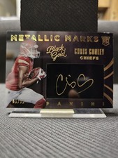 🇨🇦 2015 Panini Black Gold Metallic Marks Chris Conley RC 61/99 NFL Hard Signed