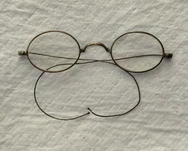 Antique Wire Rim Spectacles Glasses Vintage - Image 2 of 4