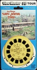 San Diego Wild Animal Park 3d View-Master 3 Reel Packet NEW SEALED