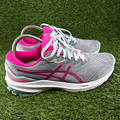 Womens Size 8 Asics GT-1000 Running Shoes Gray Pink FlyteFoam LITETRUSS GEL MINT