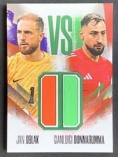 Jan Oblak Gianluigi Donnarumma 2025 Futera FX VS Dual Patch Green /03 #VS24