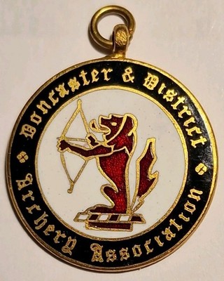 Doncaster & District Archery Association Vintage Emaillierte Medaille TTT Team 1977 