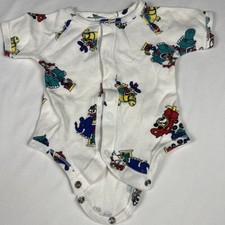 VTG Baby Mickey  Co Bodysuit Baby Multi Mickey Donald Snap Close 0-3 Month