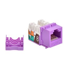 CAT5E RJ45 110 Type Keystone Jack Purple