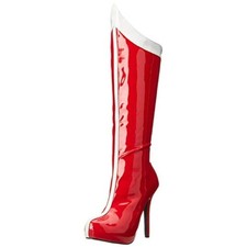 Womens Superhero Boots Adult Wonderwoman Costume Shoes Size 10