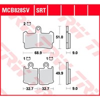 TRW Bremsbelag Sinter Road (FüR: Honda VFR 1200 F ABS SC63 10-16 Vorne )