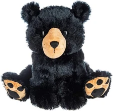 Ganz H14812 Flap Jack Black Bear Plush Stuffed Animal Toy, 11-inch Height