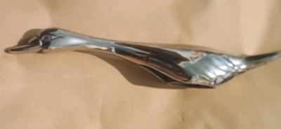 Vintage versilbert Zink Ente Gans Schwan Bargeschirr Flaschenverschlussöffner Eleganz 