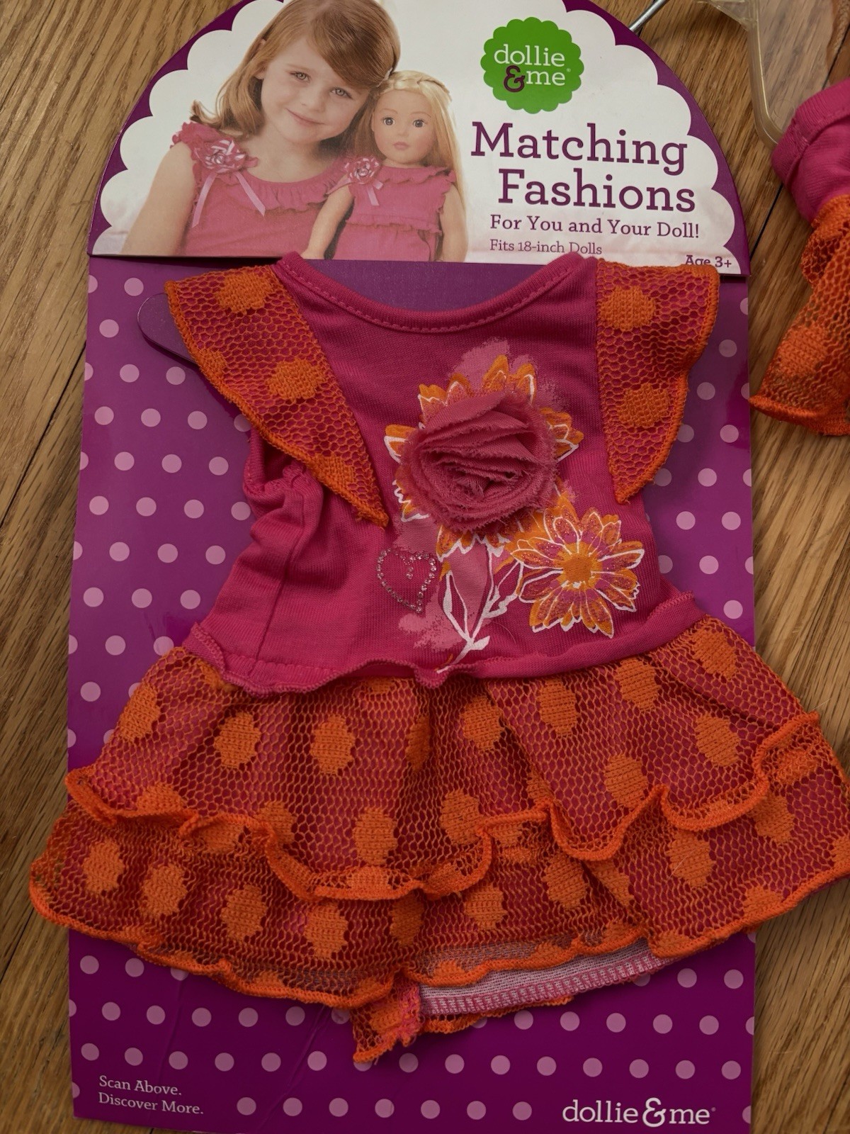 NWT Girls Dollie & Me Skirt Set With Matching Doll Outfit - Size 8