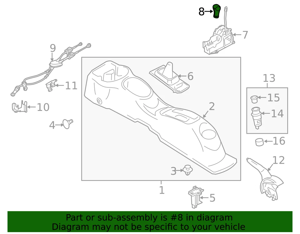Perilla de cambio de transmisión manual genuina Nissan Versa 32865-1HC0A Foto 3 de 4
