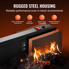 19' 1U PDU 8 Outlets Rack Mount Power Strip Surge Overload Protection