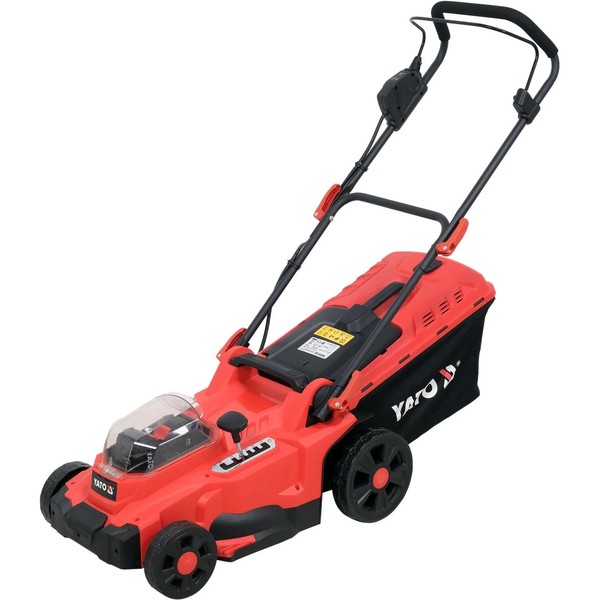 Yato Akku RasenmäHer 36V Garten Elektrisch Mit 2X18V 4Ah Akku Und LadegeräT-image