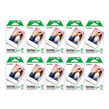 Fujifilm Instax Mini Instant Film 10 Twin Packs, 200 Total Pictures for Instax