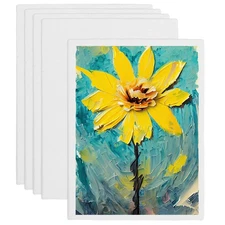 Canvas Boards for Painting, 12x16" Cotton Canvas Panels(White, Pack of 5)