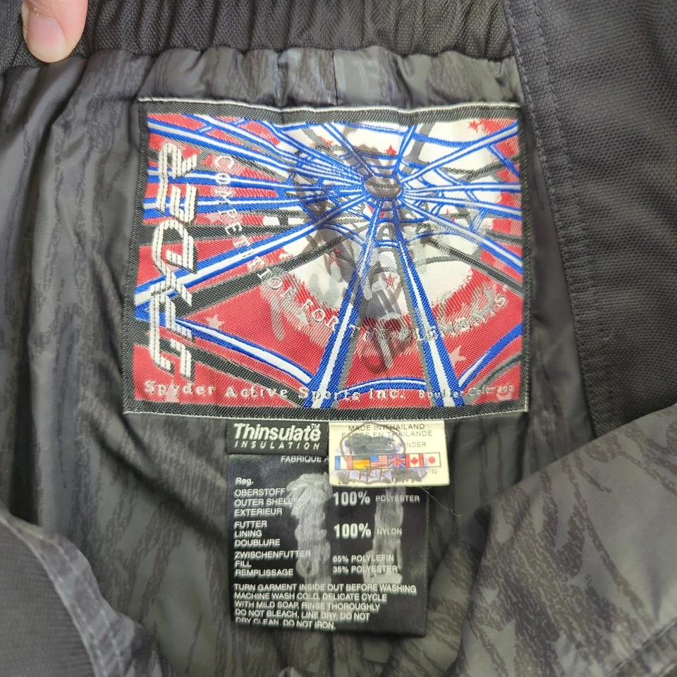 Pantalones Cortos de Entrenamiento Spyder Nieve Deportes Tabla Esquí Invierno Thinsulate Niños XL 14-16 Foto 4 de 4