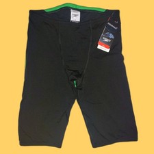 NWT Speedo Men's Edge Splice Jammer Green Waist 32 87052257962 Competitive Swim
