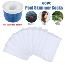 60PCS Pool Skimmer Socks Filter Replacement Savers for Basket Swimming Pool US