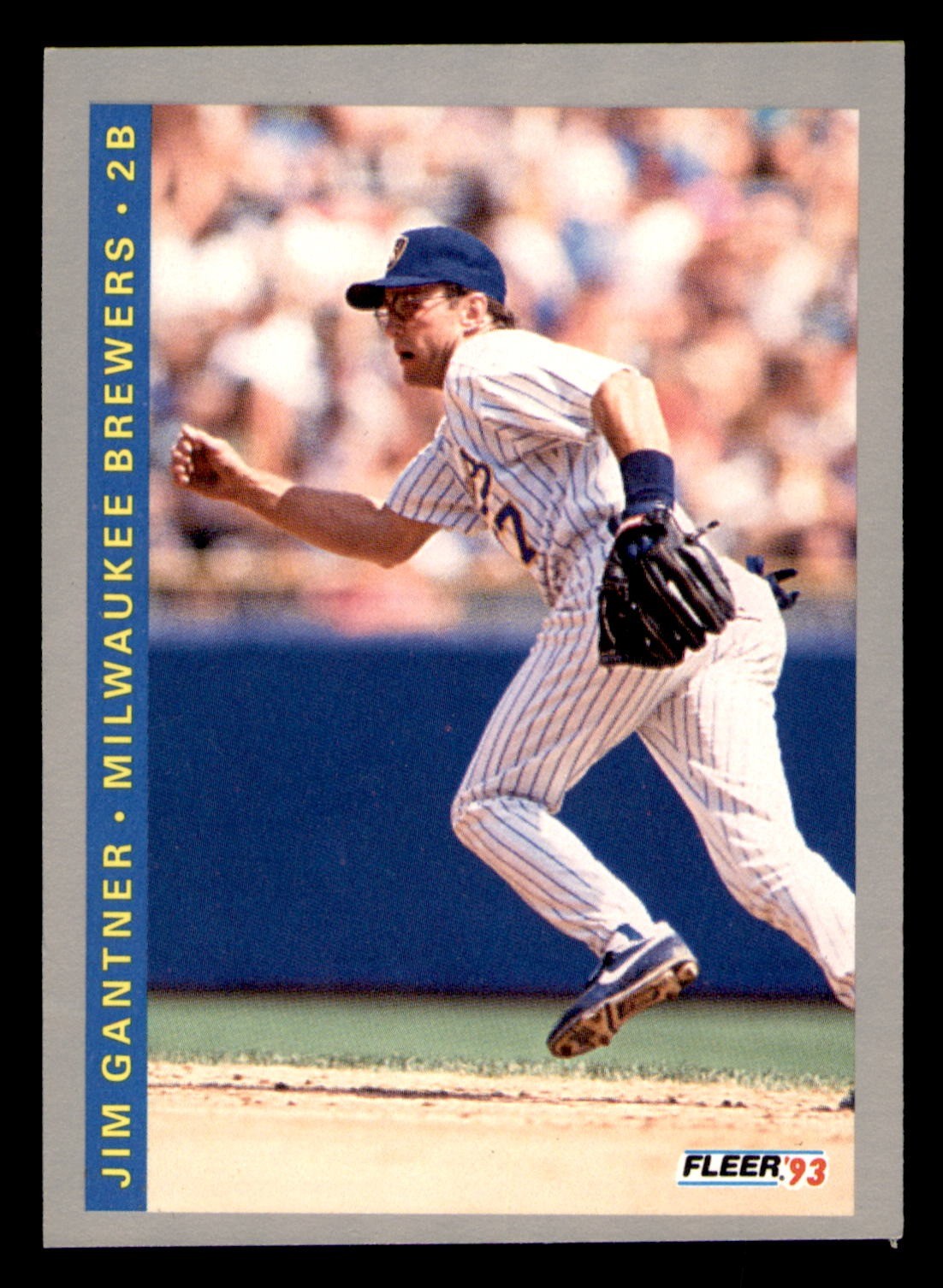 1993 Fleer #630 Jim Gantner Brewers