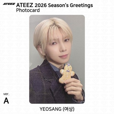 ON HAND] ATEEZ 2026 Season's Greetings Photocard ID Photo Postcard