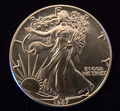 SIGMA TESTED - 1987 American Eagle Liberty Dollar .999 Fine Silver Coin 1oz