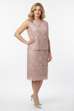 Alex Evenings Sequin Soutache Embroidery Mock 2-pcs Dress Sz 14  520