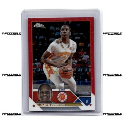 2023 Topps Chrome McDonald's A/A - Red #28 Jadyn Donovan Rookie /5 JERSEY MATCH