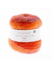 Rico design​ Pelote Essentials super kid mohair loves silk print feu