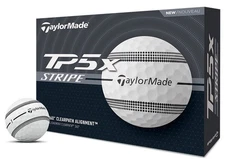 New TaylorMade TP5x Stripe Golf Balls 1-Dozen White