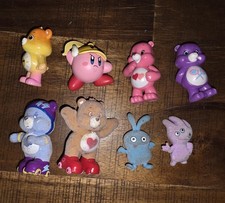 Care Bears And Other Mini Plastic Figurines Multicolor Lot of 8 - Collectibles