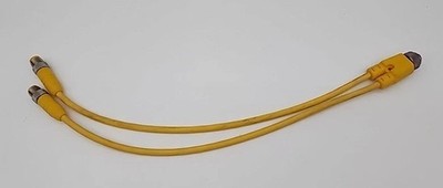 LUMBERG AKB 2-RST 3-602/0.3M Cordset, Splitter, M12 Female Str to 2 x M12 Male