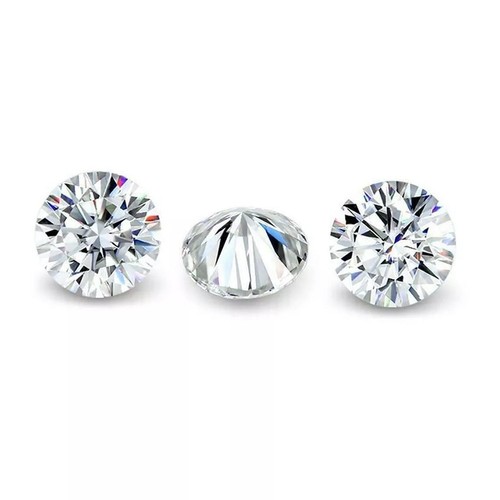 Certified 1 mm Round Cut CVD Diamond J Color VVS/VS Clarity 5 Pcs Lot - Picture 2 of 8